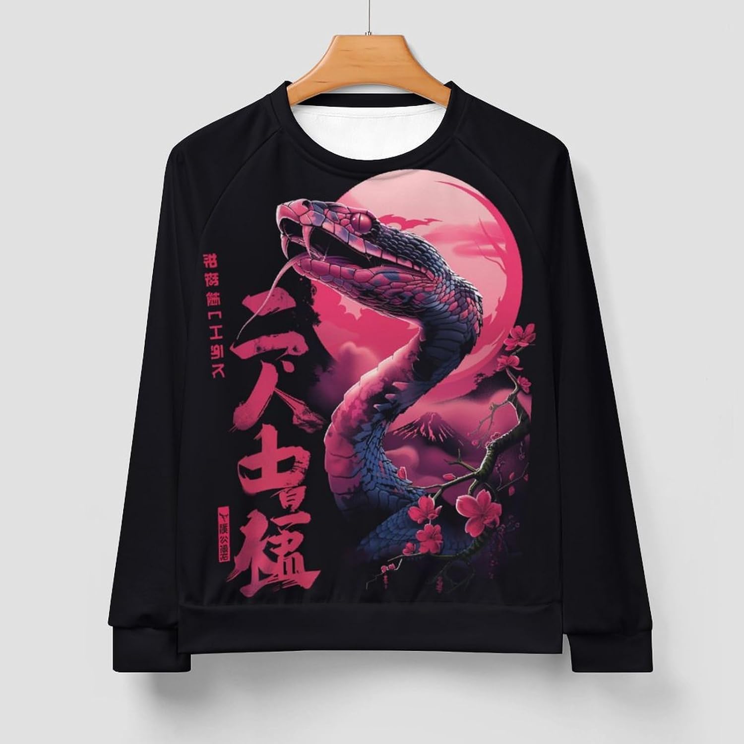 Japanese Art Dragon Print Hoodies for Men Y2K Long Sleeve Novelty Retro Streetwear Cool Workout Sweatshirt - Image 3