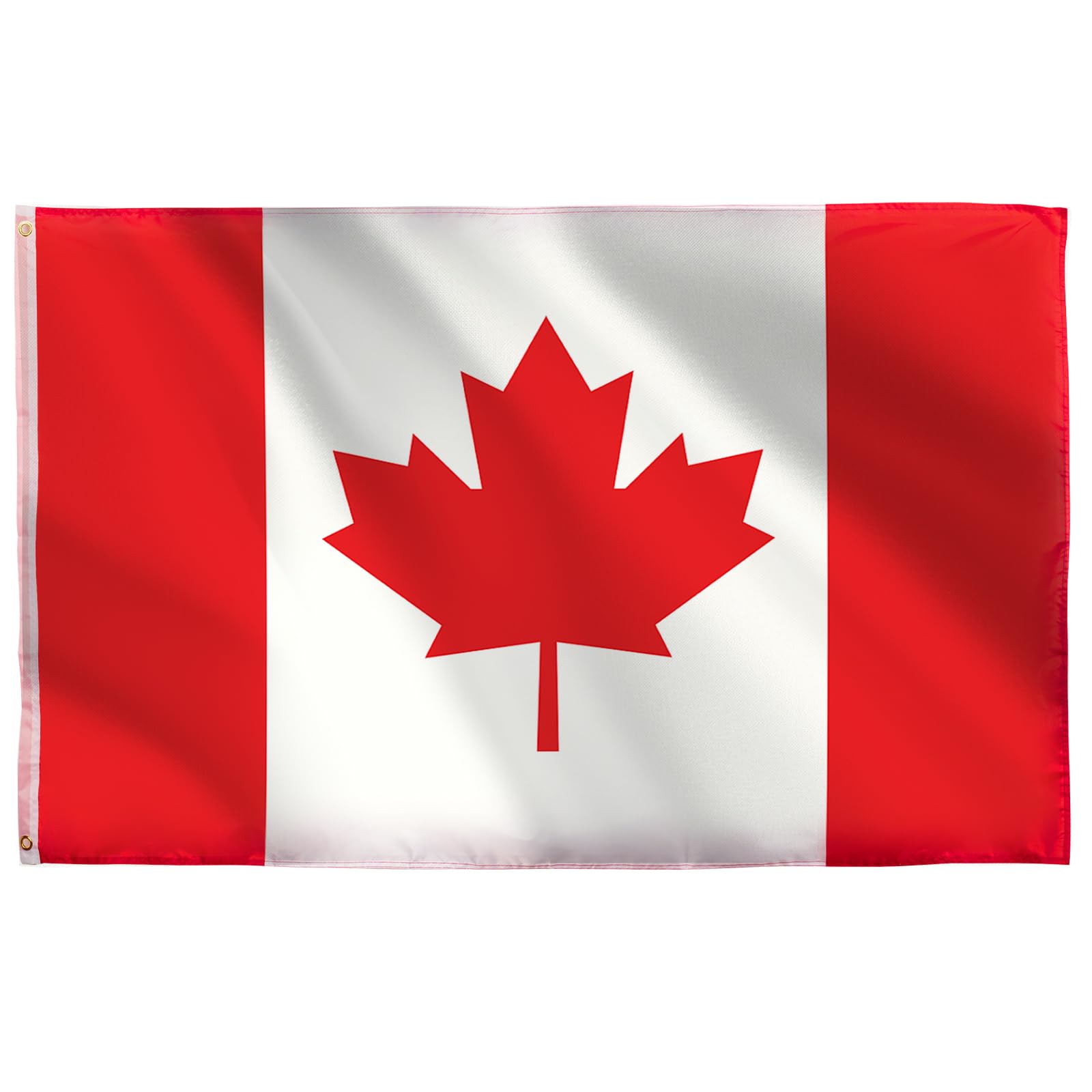 5x3ft Large Canadian Flag Canada Party Decorations, Big Canada Flag for World Cup Football 2026 Canadian Decorations National Day Olympic Sports Events Bar Garden Street Parade