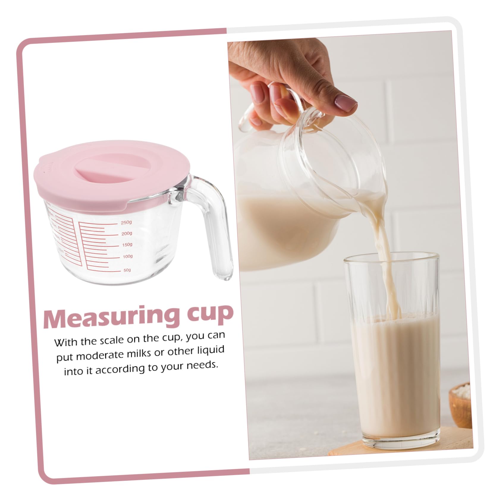 Tasse À Mesurer Le Café Pour Domestique Tasse En Verre Avec Échelle Graduée Poignée Pratique