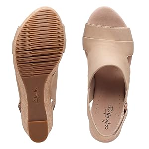 Clarks Women's Annadel Ivory Wedge Sandal