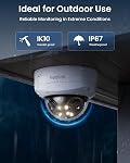 Reolink 16MP UHD 180° Panoramic Dual-Lens PoE Security Camera, Power Over Ethernet, Color Night Vision, Smart Detection & Alerts, IK10 Vandal-Proof, No PT Supported, 2 Way Talk, Duo 3V PoE