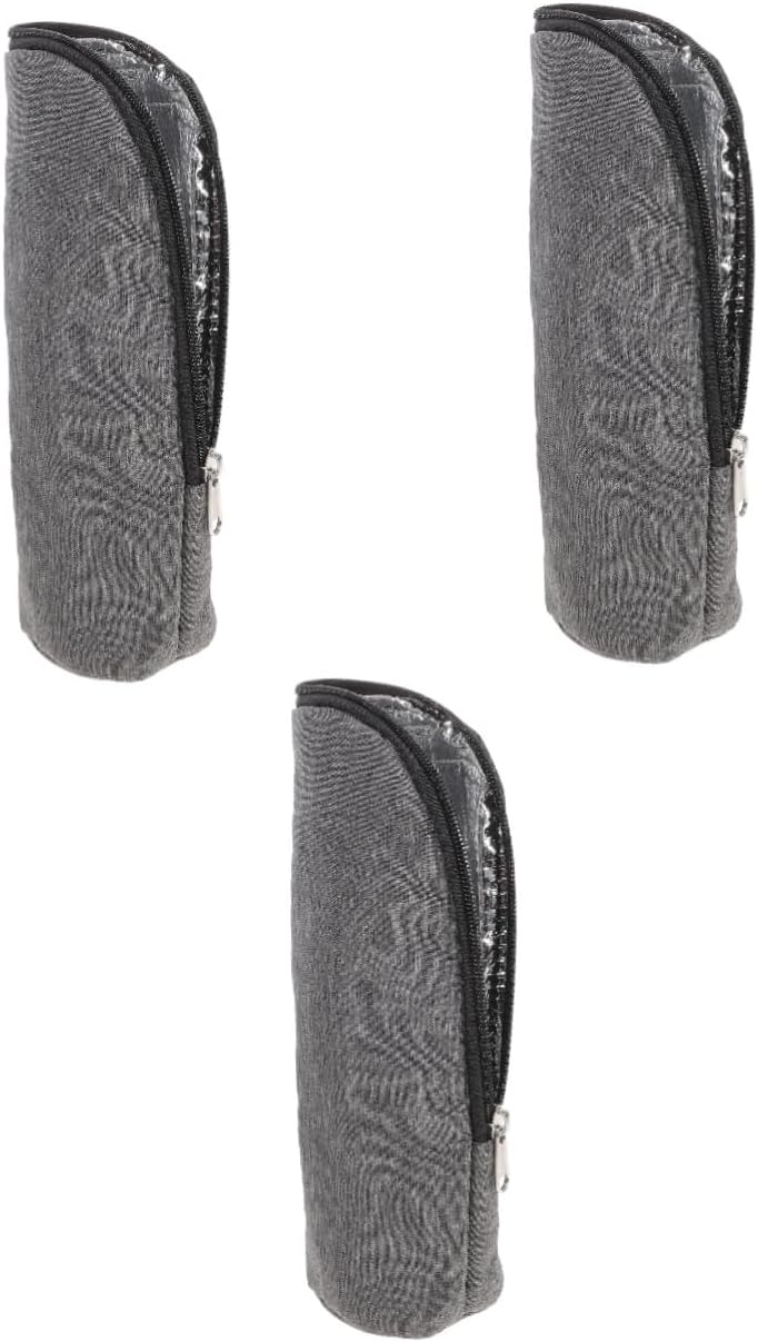 Toddmomy 3pcs Bottle Thermal Bag Insulated Bottle Pouch for Travel Design Zipper Portable Storage for Juice Water Convenient Stroller Attachment