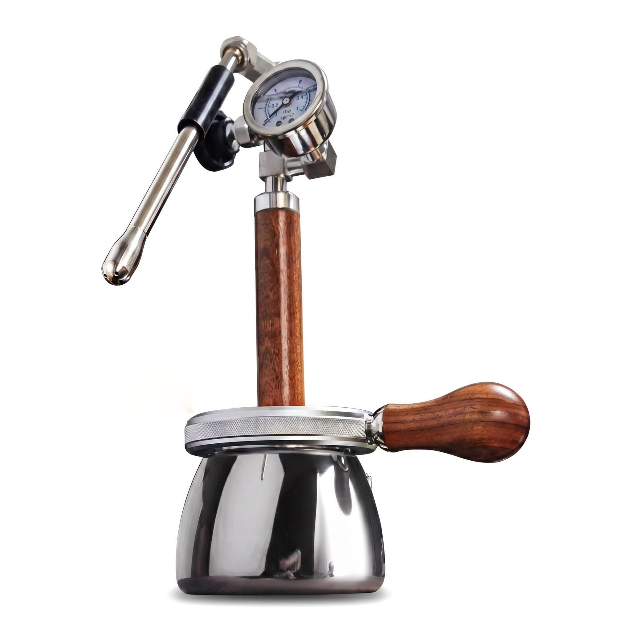 MRJYK Steam Boiling Water Frothing Machine, 4 Bar Milk Frother And Steamer, With 350 Ml Kettle, 3-hole Steam Nozzle, Pressure Gauge, Adjustable Angle, For Latte Art, Make Milk Foam
