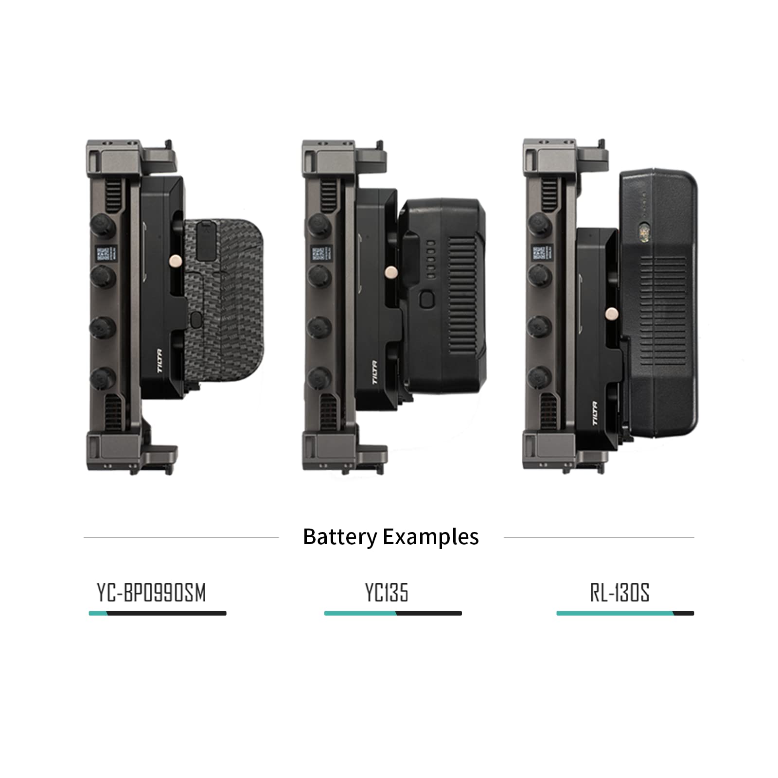 Tilta Battery Plate per DJI Monitoraggio remoto ad alto luminoso Utilizzare kit di film per accessori per accessori per telecamera da 1/4 ”-20-V Monte TGA-HRM-BTP-V