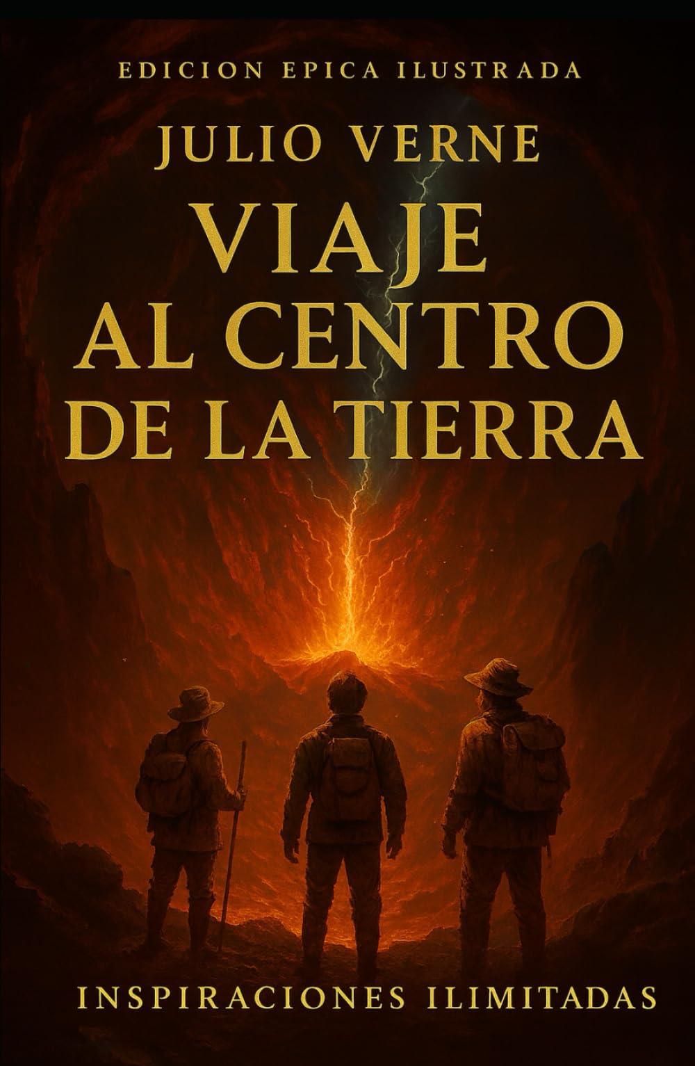 Viaje al Centro de la Tierra: Edición Épica Ilustrada | Inspiraciones Ilimitadas | Clásico de Julio Verne que Despierta la Imaginación y la Ciencia