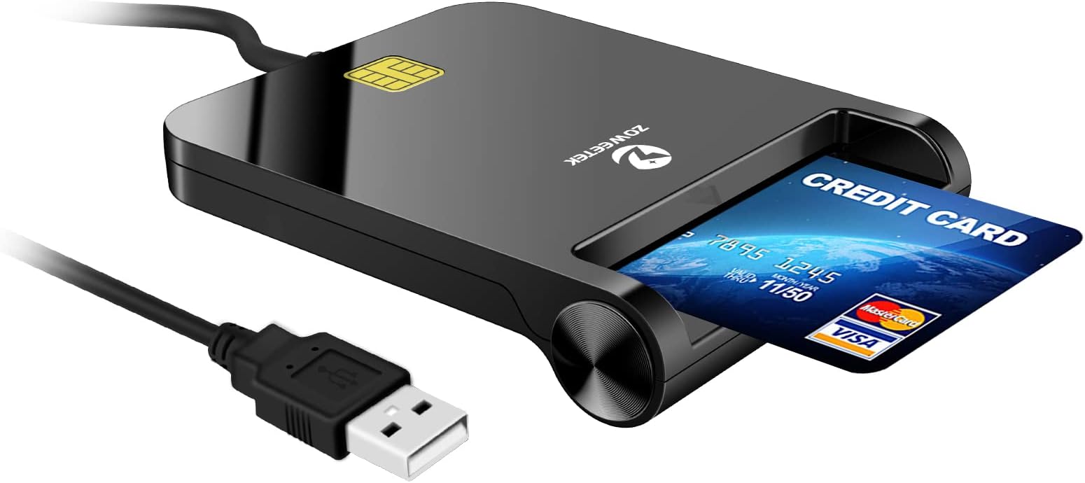 Zoweetek ID Card Reader USB Smart Card Reader