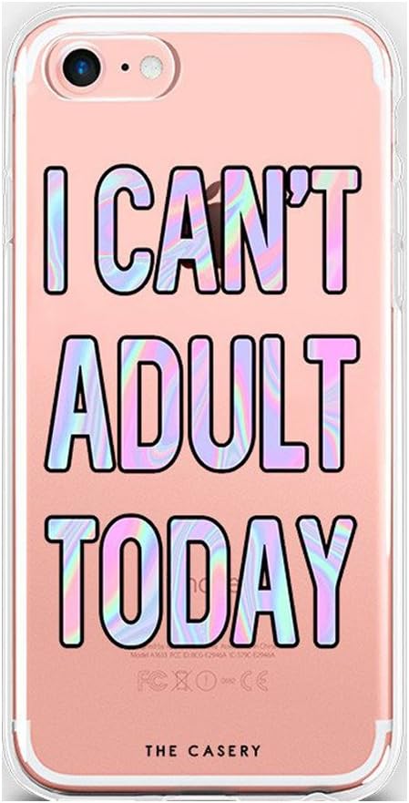The Casery I Cant Adult Today iPhone 6 Matte Finish Clear Slim Fit Cell Phone Case