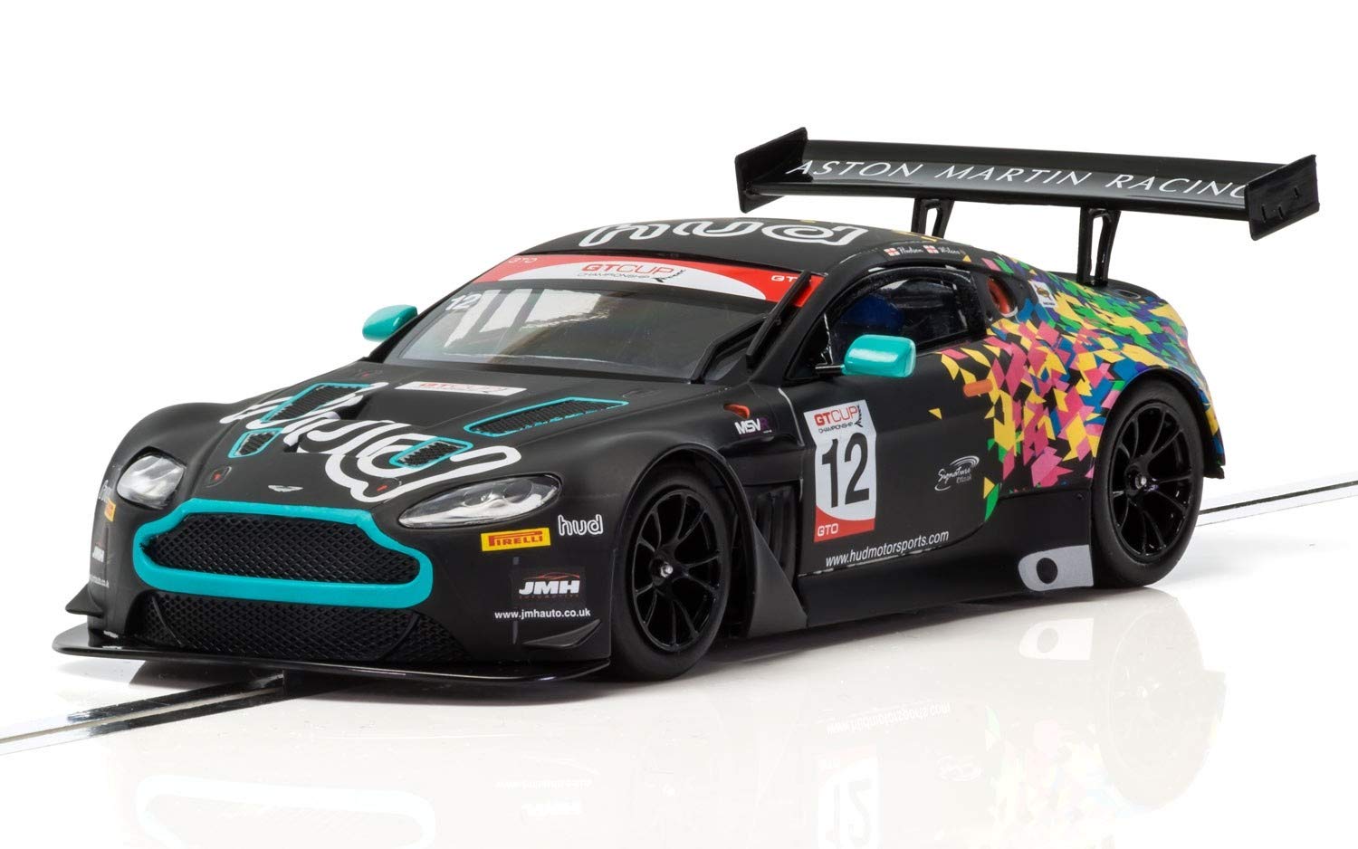 Scalextric C3945 Aston Martin GT3 Vantage 1:32nd Scale Race Car, Black & Multi Colored, 1899-12-31T01:32:00.000Z