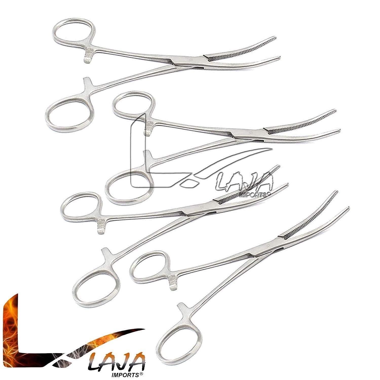LAJA Imports Qty 4 New Locking Hemostat Fishing Hand Tool