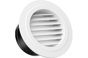 6 Inch Round Soffit Vent for Garage, Kitchen, and Bathroom Ventilation