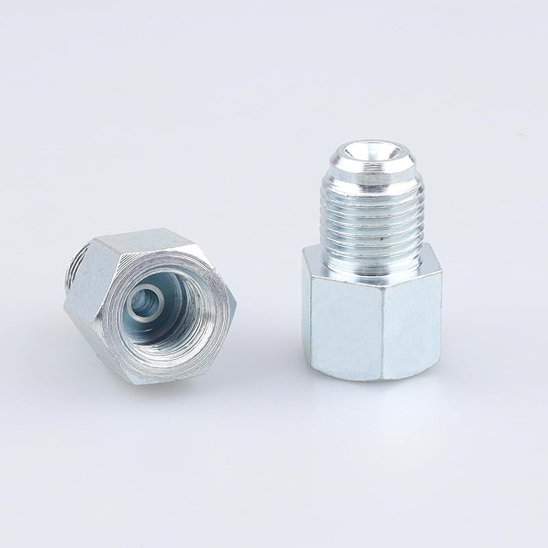 Adaptador de conexão para linha de freio AC PERFORMANCE 3/8 x 24 fêmea invertida para 7/16 x 24 macho – 2 unidades