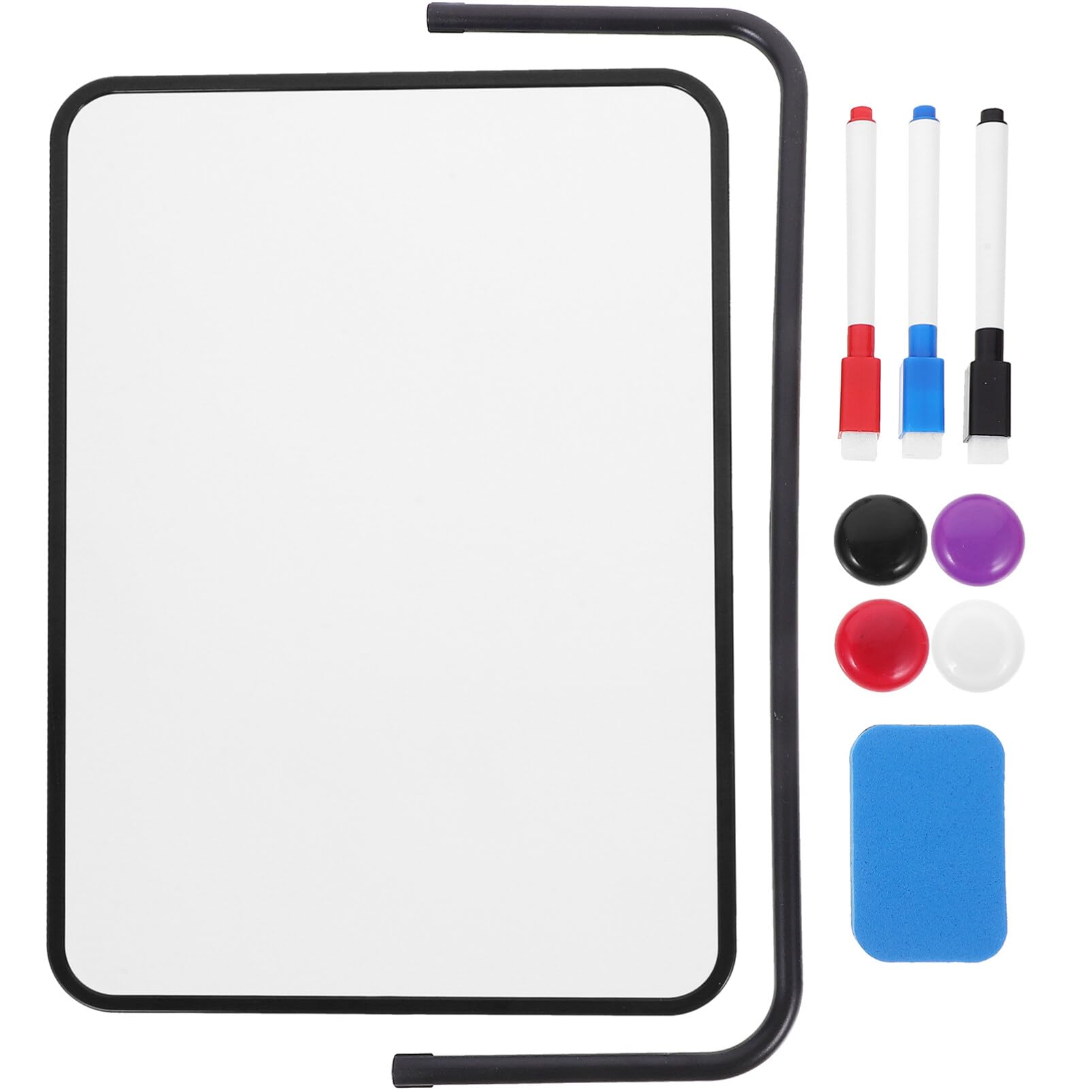 MAGICLULU Lavagna Bianca Cancellabile Secco Lavagna da Tavolo Supporto per Appunti per Disegno da Scrivania Pratica Colore Casuale
