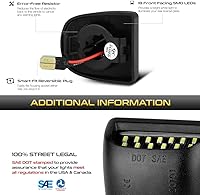 Vista 5 de VIPMOTOZ Luz de matrícula LED completa para Cadillac Escalade Chevy Silverado 1500 2500 3500 Suburban Tahoe GMC Sierra 1500 2500 3500 Yukon XL