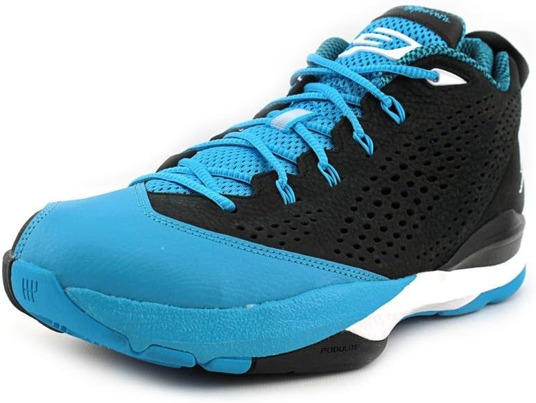 Jordan Cp3. VII Mens Black Leather Sneakers Shoes-black/blue-11.5