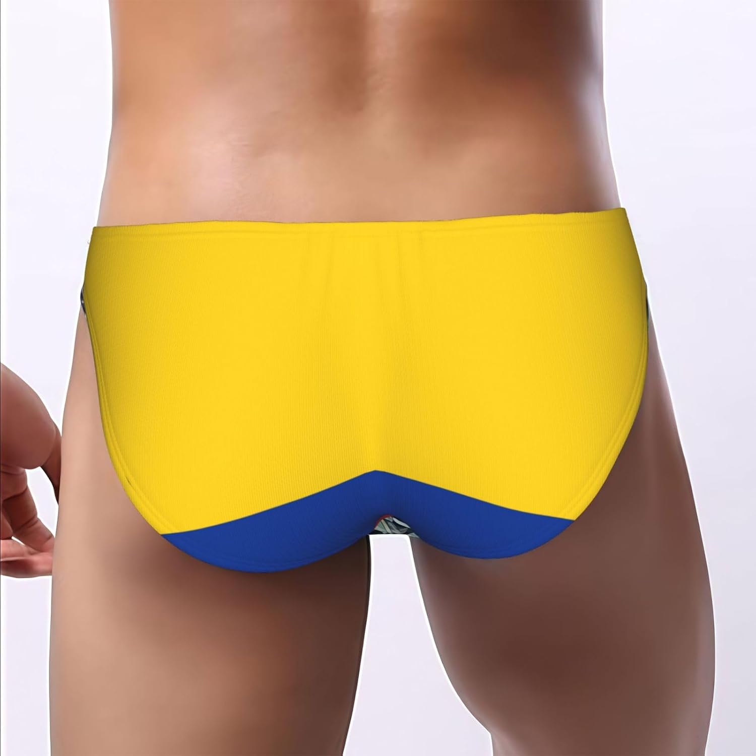 Flag Of Colombia Print Mens Underwear With Pouch Smooth Men'S Briefs Low Rise Bikini Briefs For Men For All Day Comfort