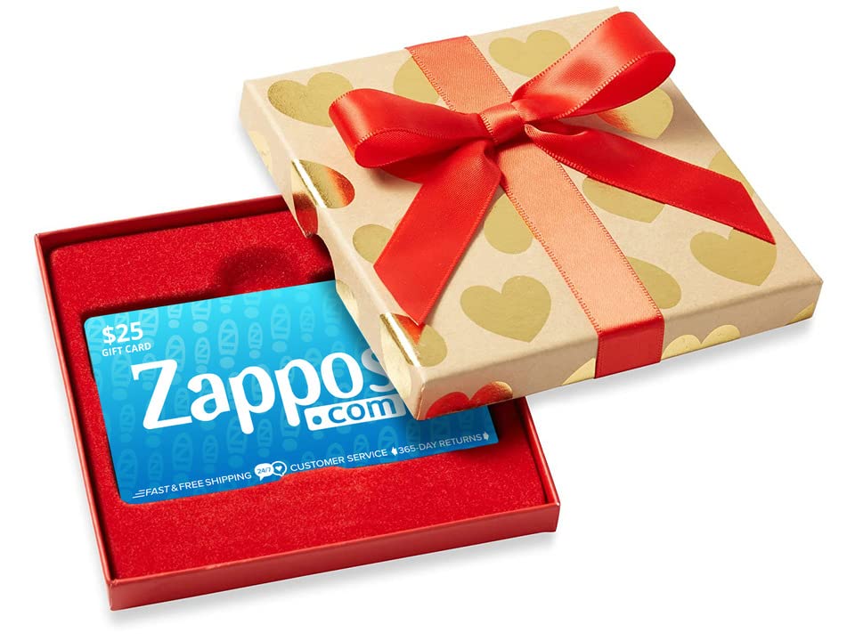 Zappos Gift Cards Gift Card  Gold Heart Box 25 Gift Cards Gifts