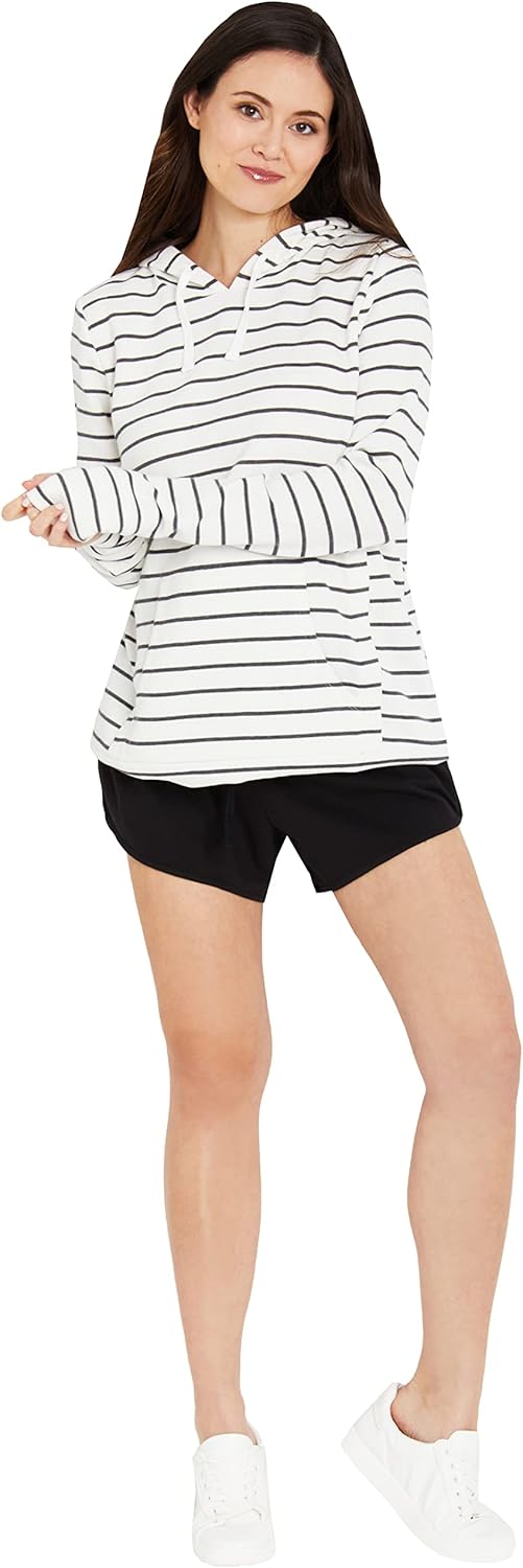 Motherhood Maternity Womens French Terry Underbelly Pregnancy Short - Image 2