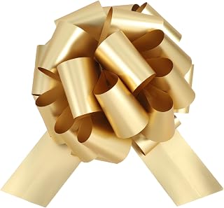 14 Inch Giant Bow for Present,1Pcs Big Gift Bow for appliances,Bikes,Table Decorations and Party Events (14YG-Gold)