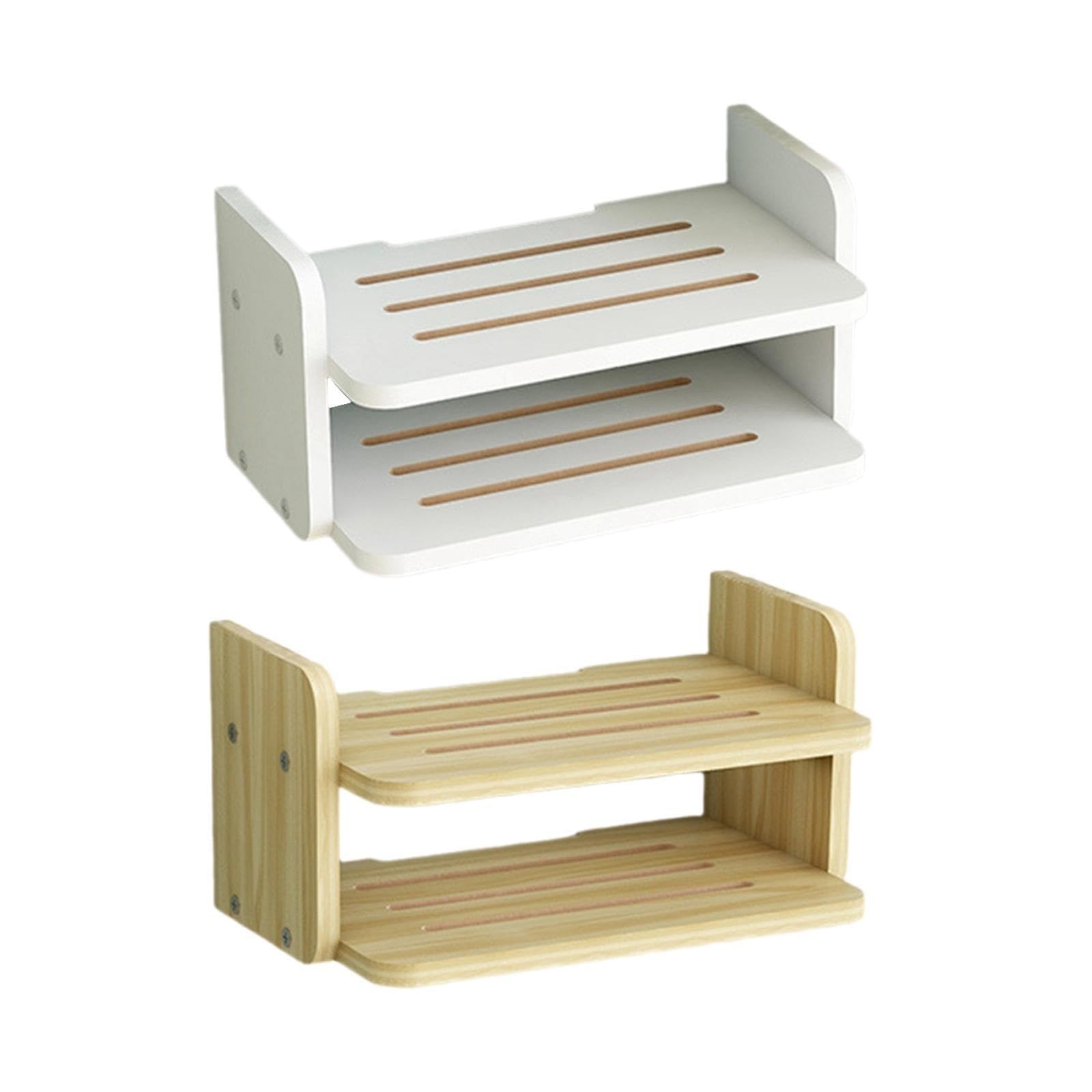 Wandmontiertes Bücherregal Bücher Regal Wand Halterung Zubehör Hängende Küche Schwimmende Regal Lagerung for Hause Spiele Konsolen Büro Badezimmer Für Schlafzimmer, Büro(Wood Color)