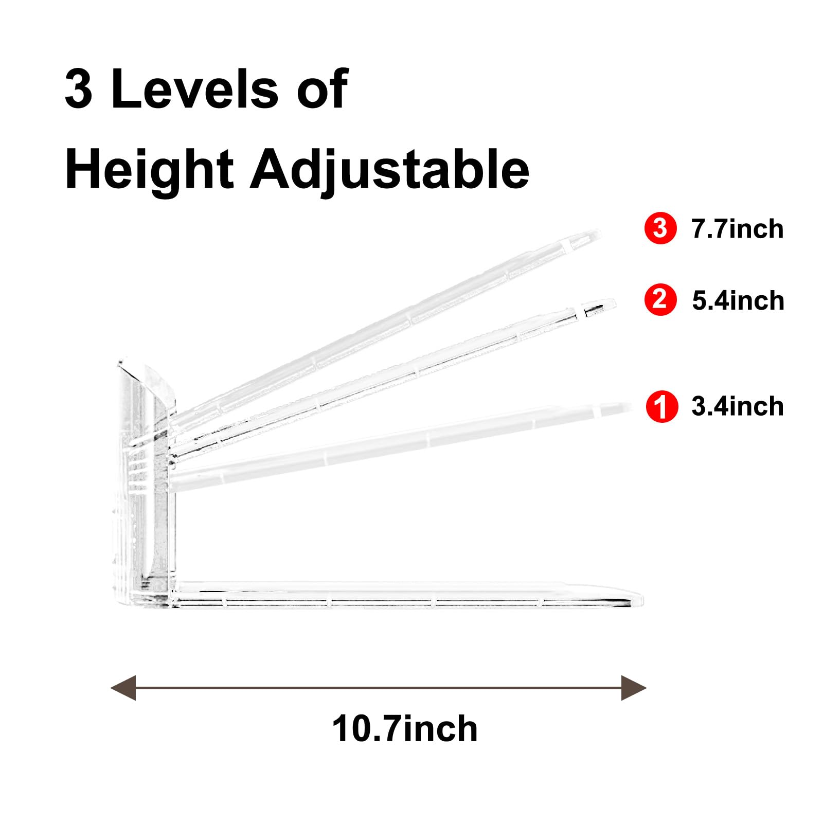 Copidrum Clear Shoe Slot Organizers 6Pack Shoe Stacker Organizer for Closet Shoe Rack Space Saver Storage Shoe Holder Organization