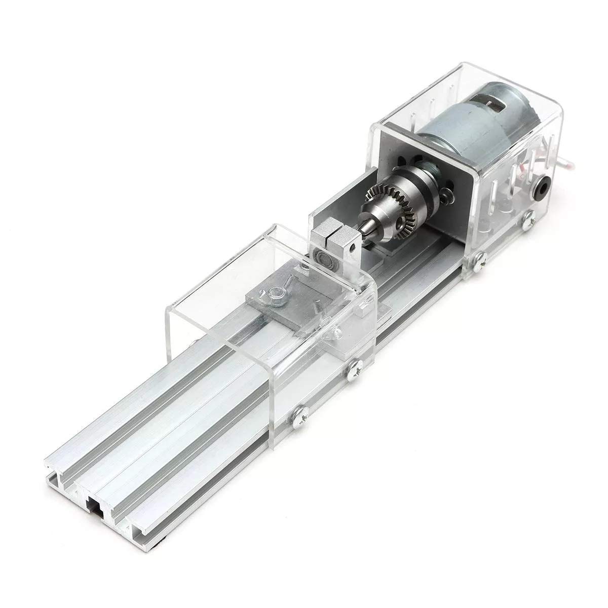 Fesjoy Mini-draaibank, doe-het-zelf, 6-in-1 multifunctionele machine