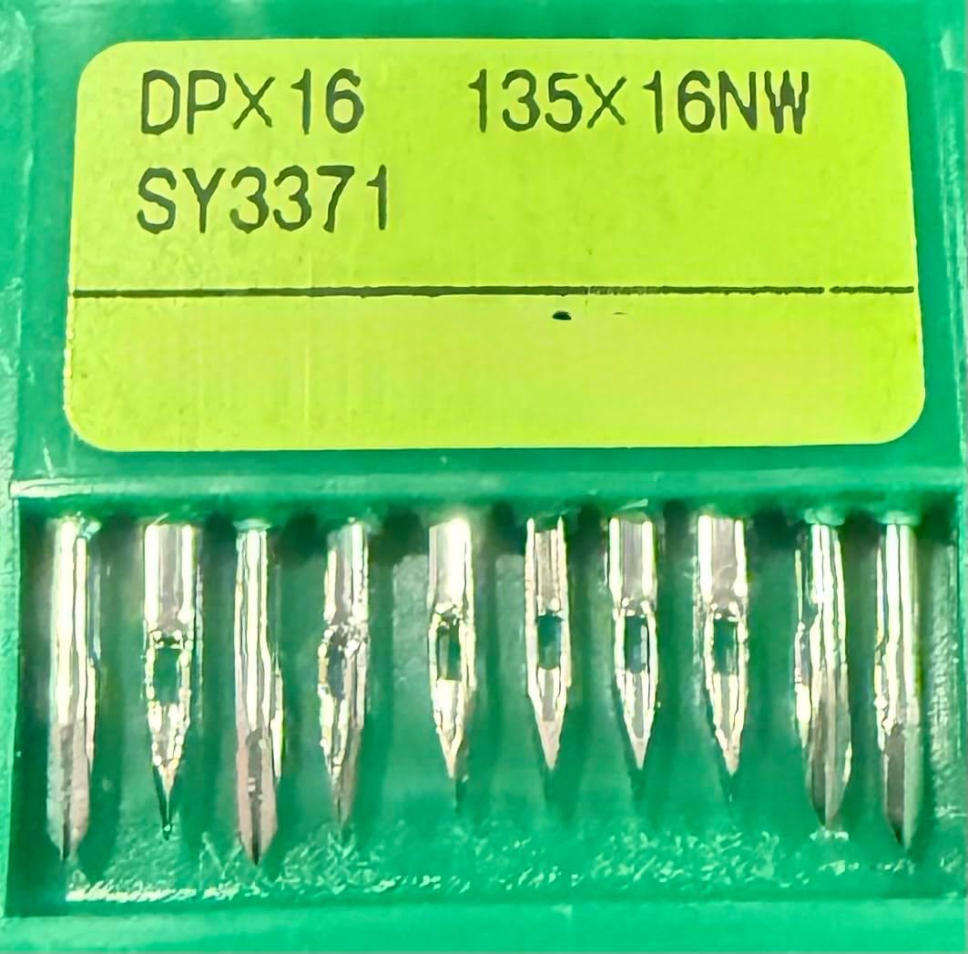 50pcs Genuine Organ 135x16 Triangle Leather Point Industrial Sewing Machine Needle #16