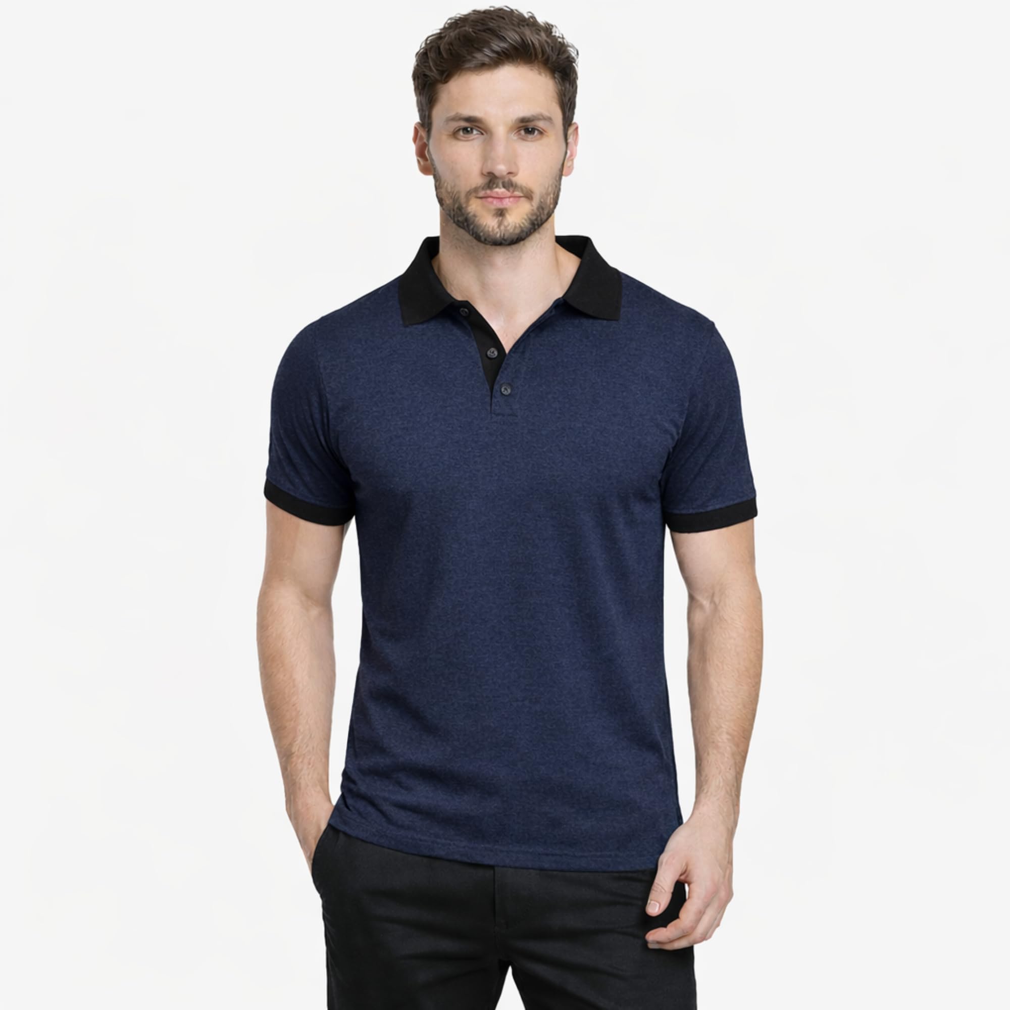 Cotton Polo T-Shirt for Men | Regular Fit Short Sleeve Polo Neck with Pocket | Casual Solid T-Shirt Office Use-image-37