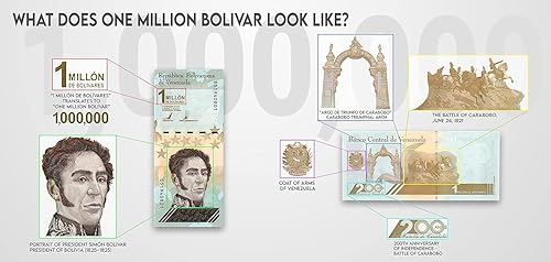 Miniatura 3 de irnotes 10 x 1,000,000 Billete Venezuela 1 Millón Bolívar Soberano Billete UNC. Compra 2 juegos recibirás 3 X 100.000 rieles por valor de $30