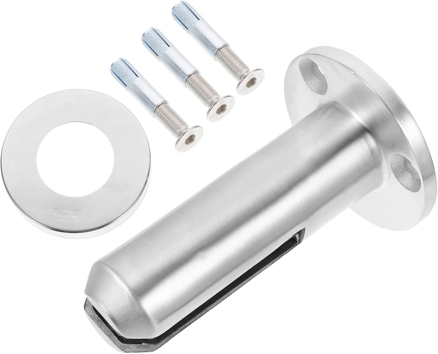 1set Glass Spigot Clamps for Floor Glass Panels Easy to Install Suitable for Balustrades and Fences Durable Resistant Design