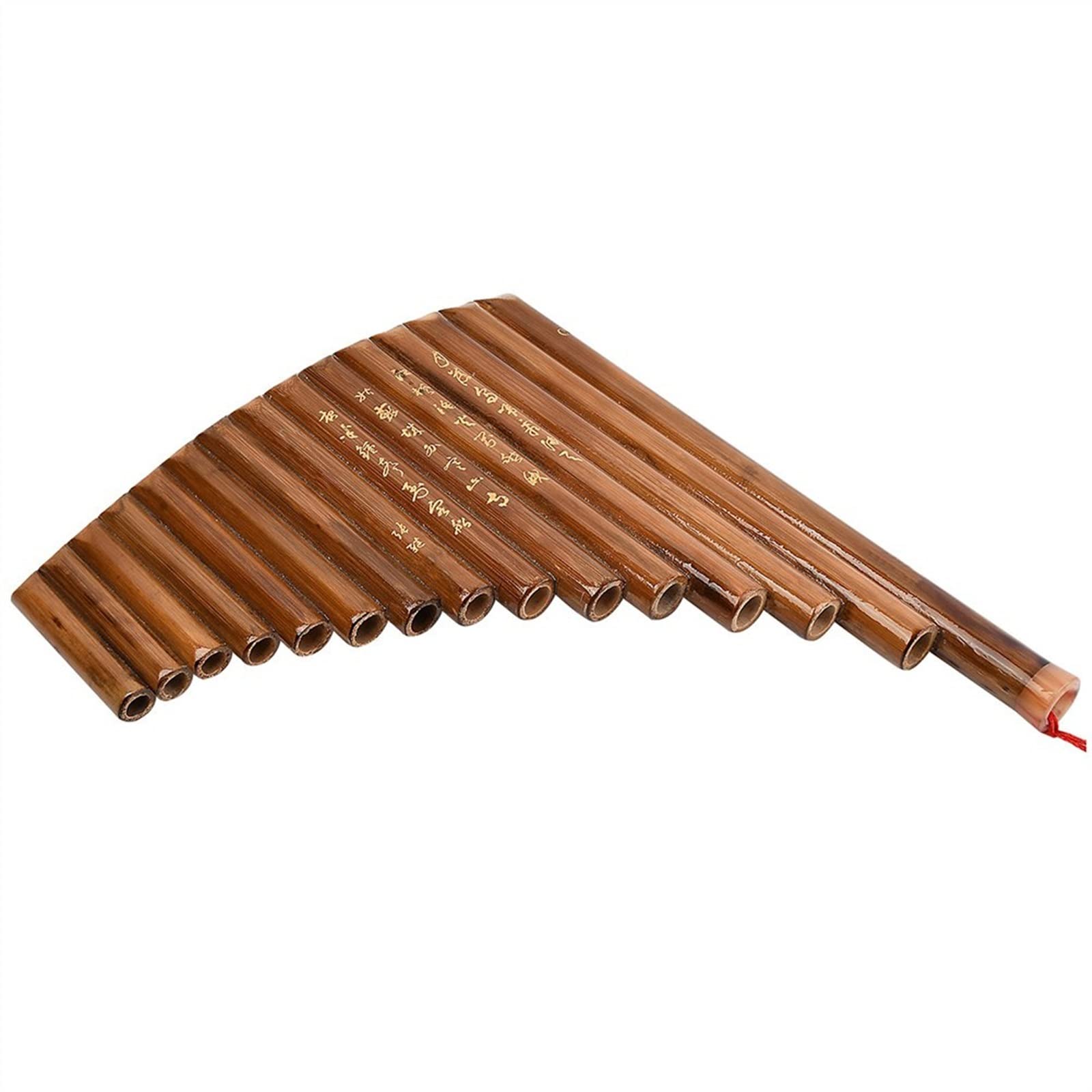 Zampoñas 15 Pipe G Key Pan Flauta Panpipes De Bambú Instrumento De Viento De Madera Tradicional Chino
