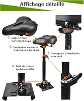 KALLAK Elektromos Roller Ülés Állítható Magasság 55-68cm Összecsukható Nyereg 4
