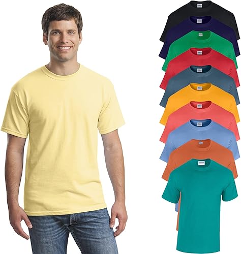 Gildan Men's Heavy Cotton Short Sleeve T-Shirt, Style G500, Multipack of 124610, Make Your Own Customized Set!