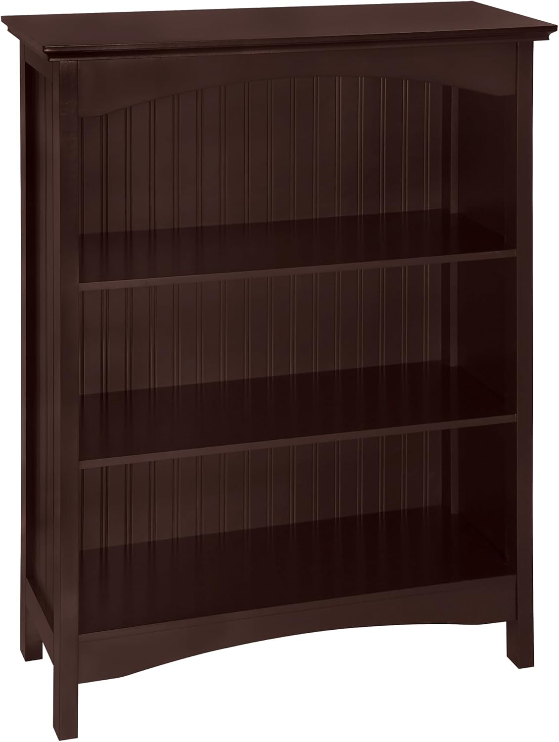 eHemco 3 Tier Bookcase with 2 Arched Supports, 40 Inches, Blue