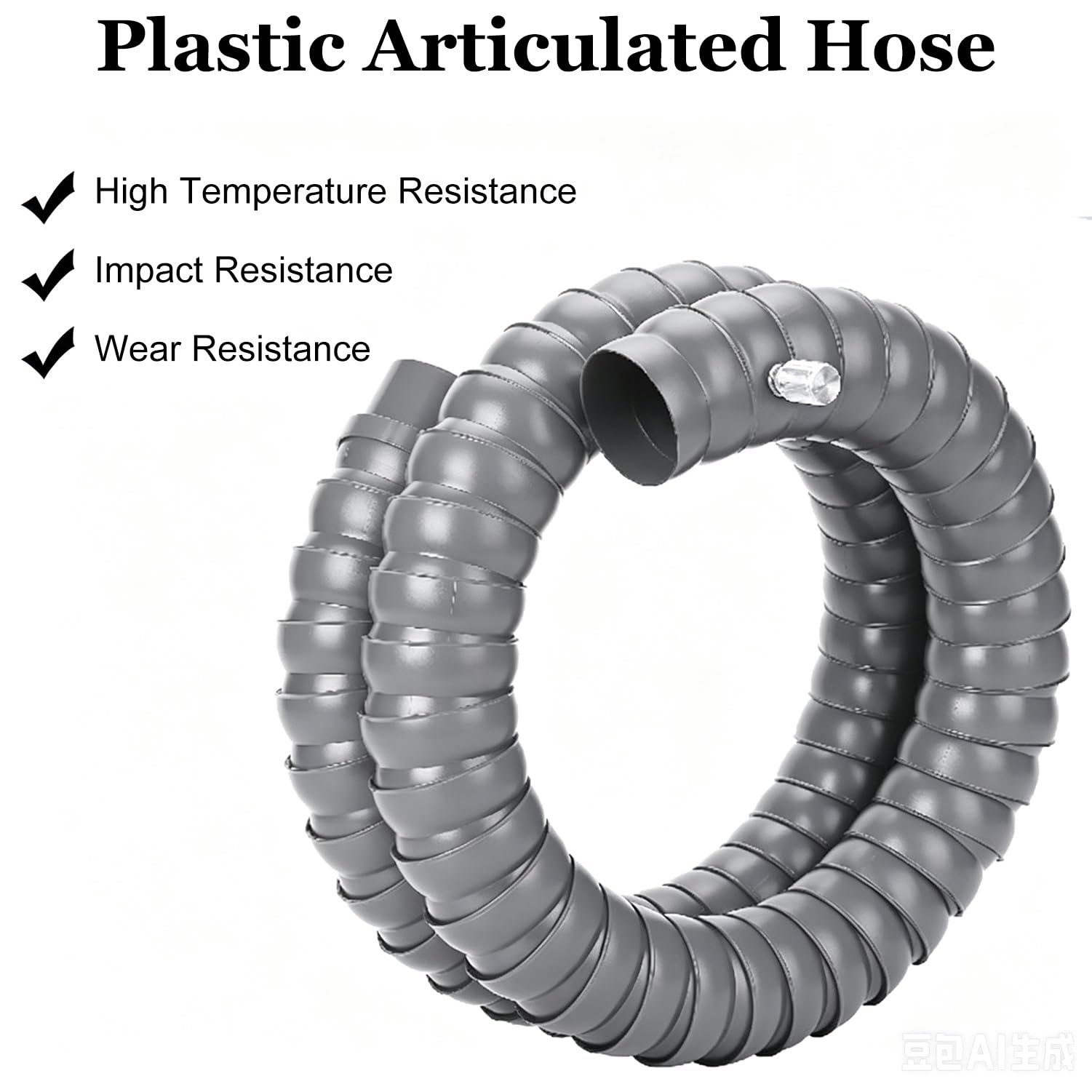 Brazo Articulado Industrial Para Extracción De Humos, Ajustable En 360° Manguera Flexible Para Recogida De Polvo Con Campana, Para Talleres Y Laboratorios(L 1.5m,ID 68mm)