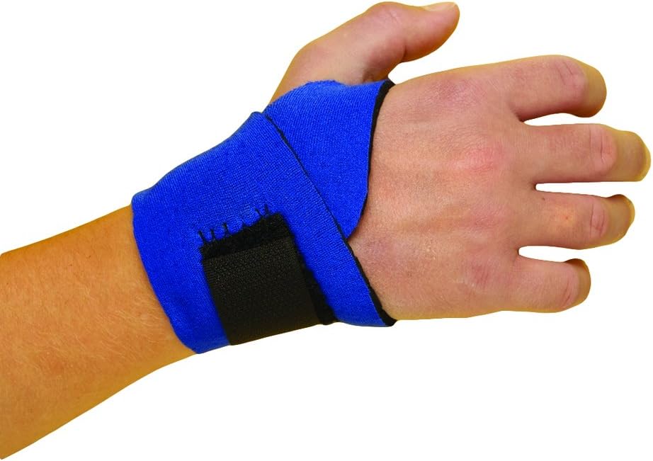 Champion KidsLine Neoprene Wrist Wrap, Royal, Adjustable Sizing