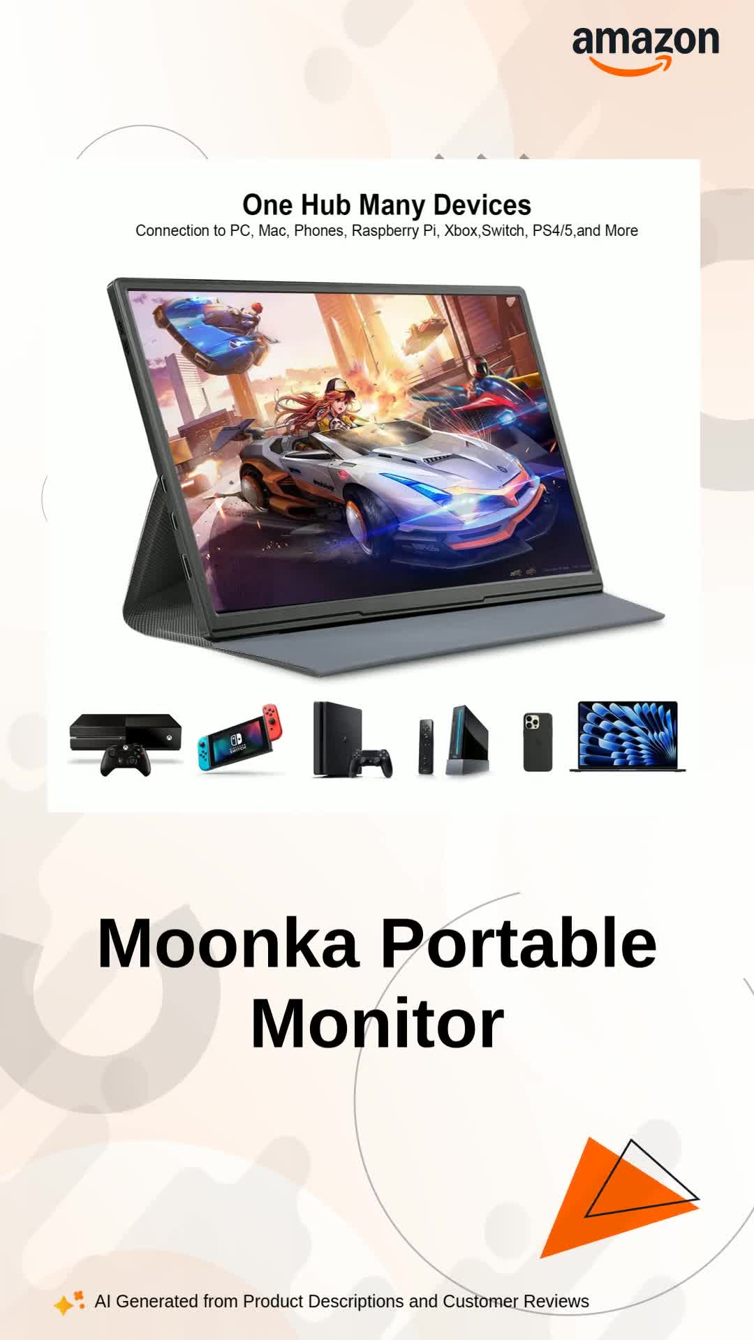 Portable Monitor P10 10.5インチ 本体 Portable Monitor-10.5 Inch FHD 1920x1280 Gaming Monitor With Type