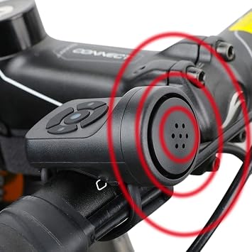 Electric Bike Horn Bicycle Bell 140DB Loud Cycling Horn for Adults and Child 4 Sound Modes +Vibration Alarm Rechargeable Waterproof Smart Bike Horn for Mountain Bike, Road Bike, Scooters