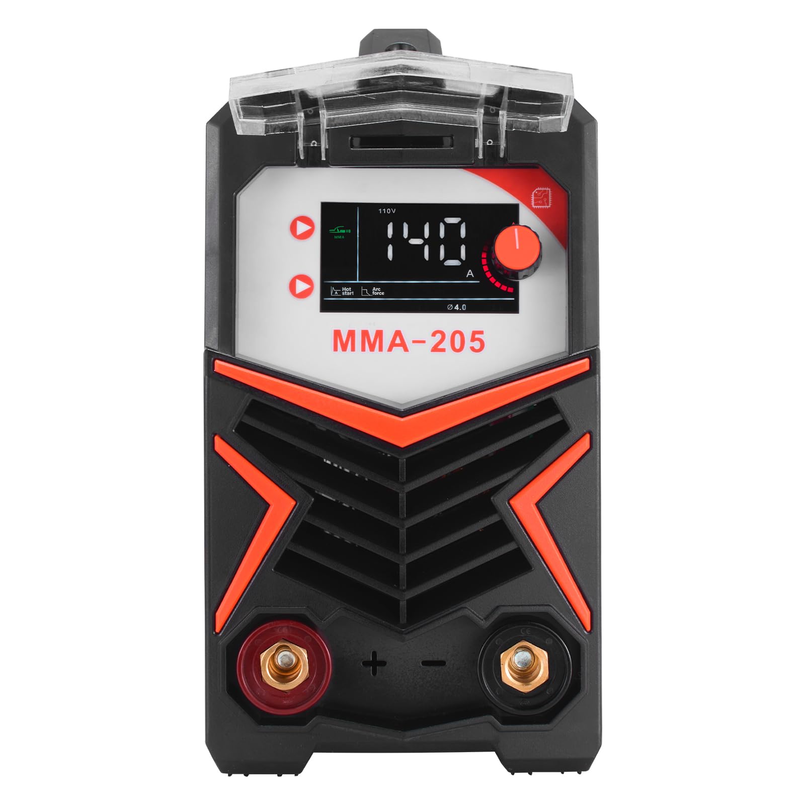 VEVOR Spawarka TIG 205 A z dużym wyświetlaczem LED TIG/MMA (Stick), spawarka elektryczna z podwójnym napięciem 110 i 220 V, z falownikiem IGBT, rozrusznikiem na gorąco, siła łuku