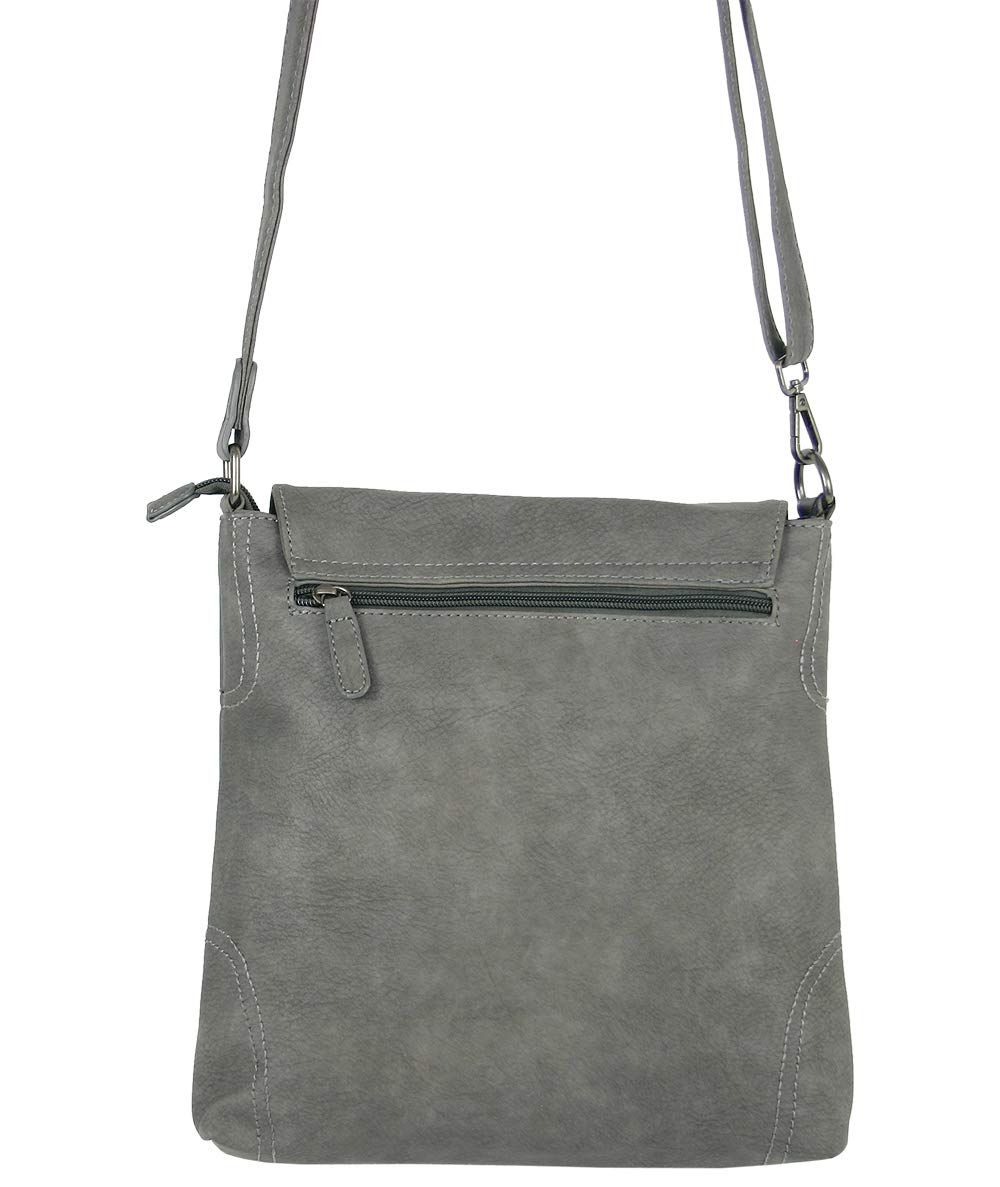 BAG STREET - Borsa da donna con chiusura a magnete e zip, borsa a tracolla