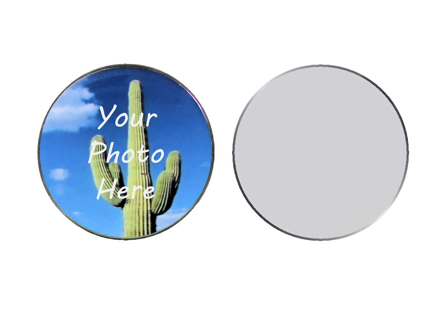 Jumbo Golf Ball Marker - Large Silver Poker Chip Sized Ball Marker - Over 1.5