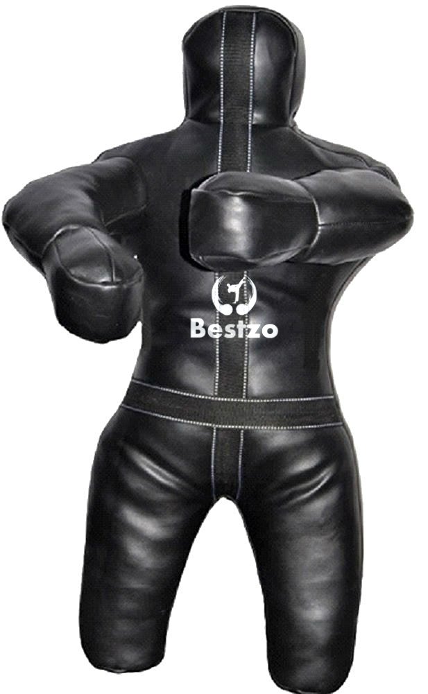 Bestzo MMA Grappling Dummy Brazilian Jiu Jitsu Dummy Material Wrestling Grappling BJJ Dummy Black,Th