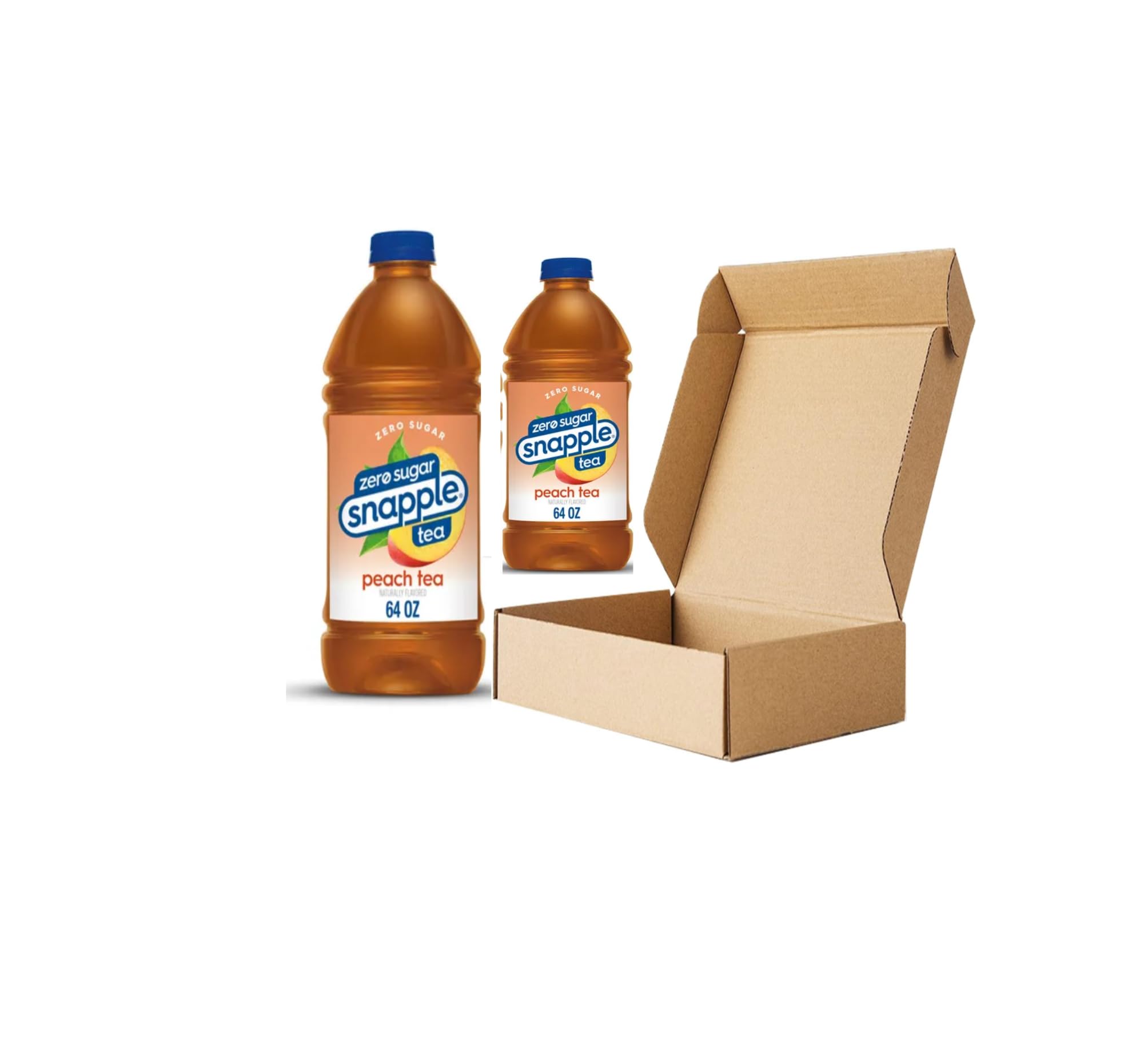 SNPPLE ZERO SUGAR PEACH TEA 64 OZ (TWO BOTTLES)