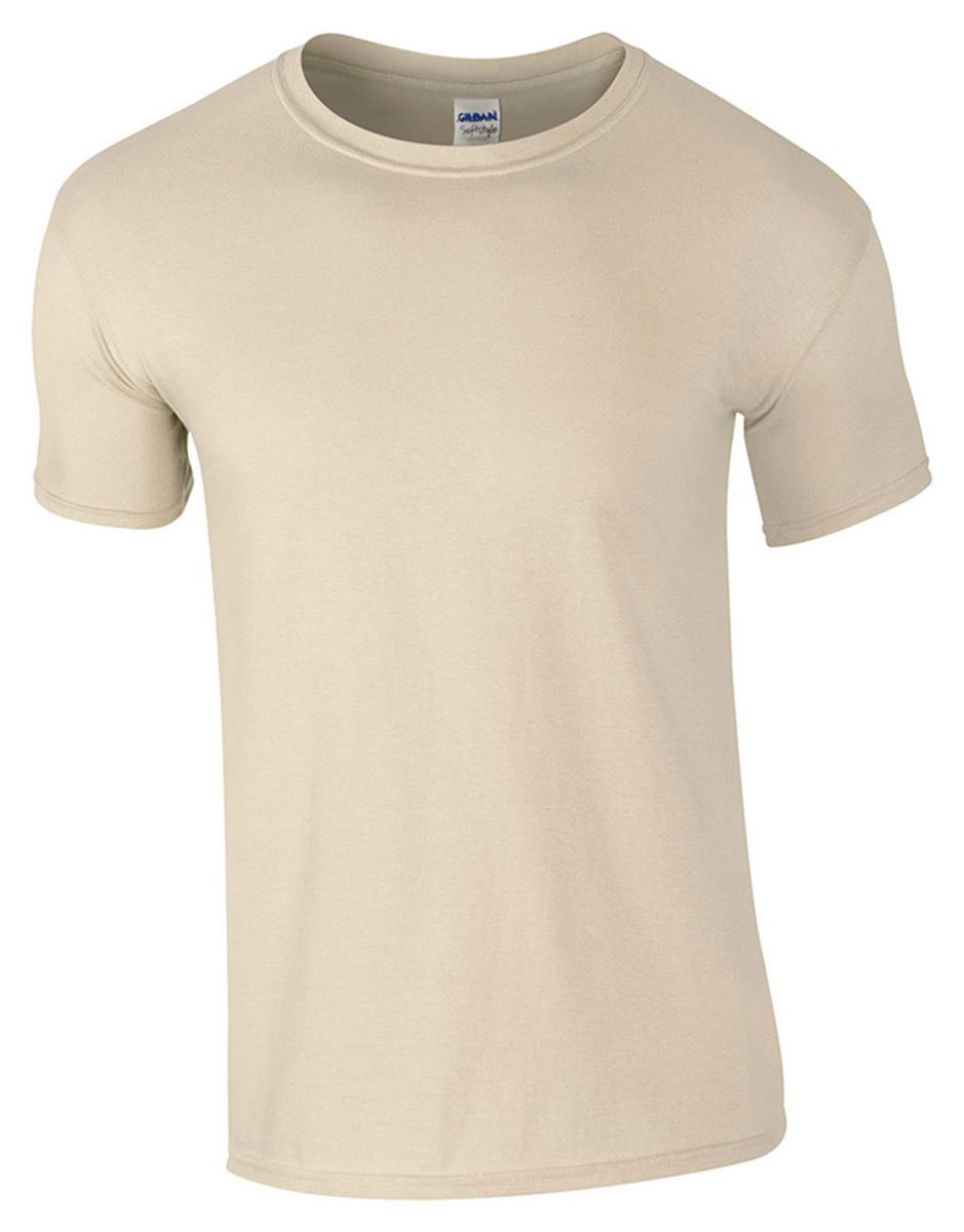 Gildan Mens Short Sleeve Soft-Style™ T-Shirt (M) (Sand)