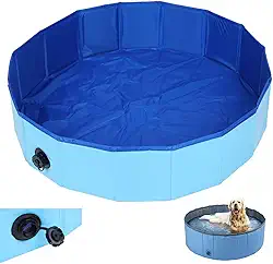 Piscina para Pet Caes Gato Cachorro Animais Criança Bebe Banheira Dobravel Verao Calor Ensolarado Entretenimento Lazer