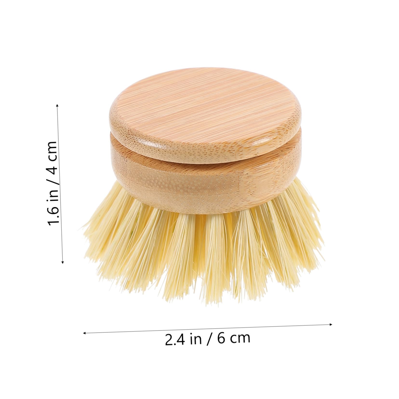 NOLITOY Cooking Brush Sisal Pot Brush Dish Scrubbers Handle for Heavy Duty Cleaning Kitchen Scrubbers for Dishes