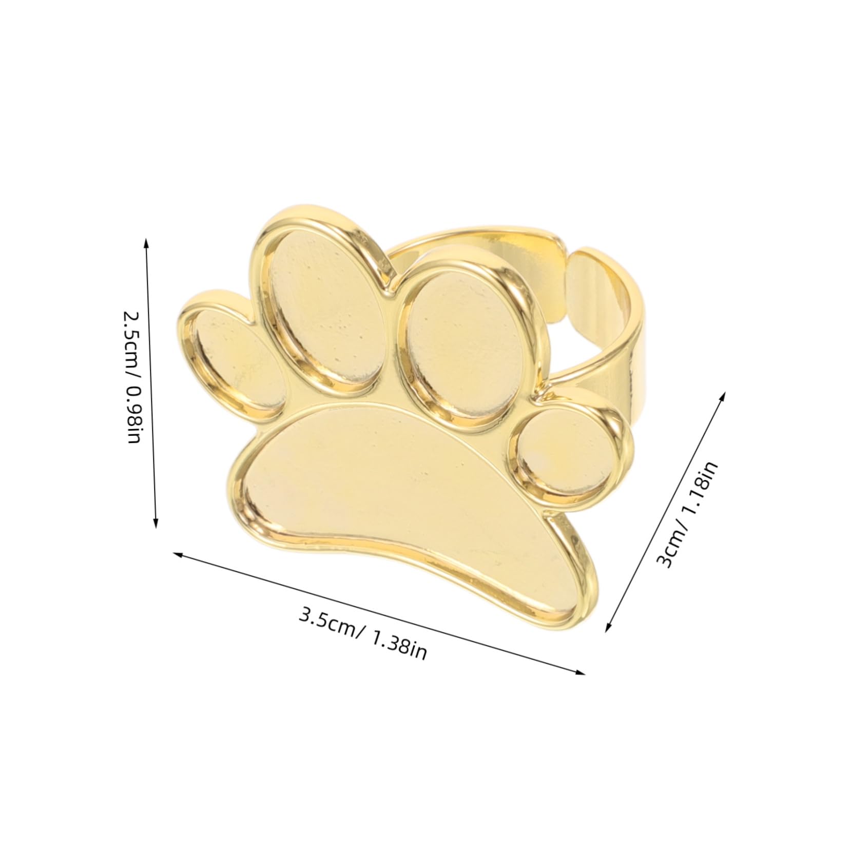 FOMIYES Nail Ring Tool Set Metal Nail Art Supplies Mixing Dish Sturdy and Space-saving