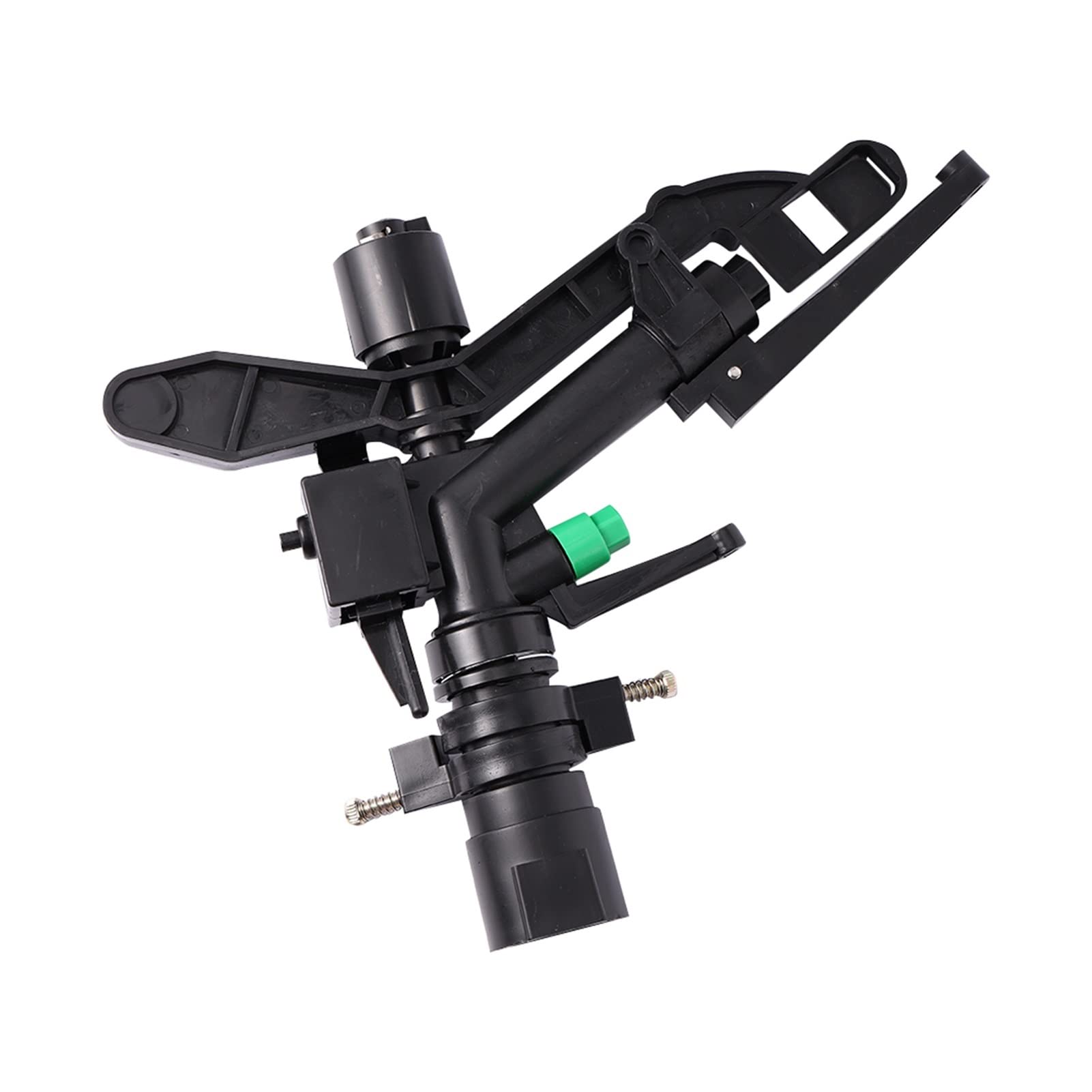 Garten Rasen Sprinkler Bewässerungssystem 2.5 cm Innengewinde Kunststoff 360° Lange Wippregner Drehwippe Sprühen mit Halterung Gartenbedarf Sprühen