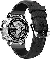 Vista 3 de Timex Men's Waterbury Classic Chrono 40mm Stainless Steel Quartz Dress Watch with Leather Strap