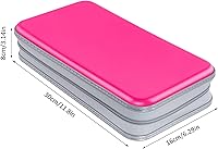 Vista 42 de Estuche para CD, capacidad para 80 unidades, para CD/DVD, cartera, de plástico duro, CD y DVD, carpetas de almacenamiento para automóvil, hogar