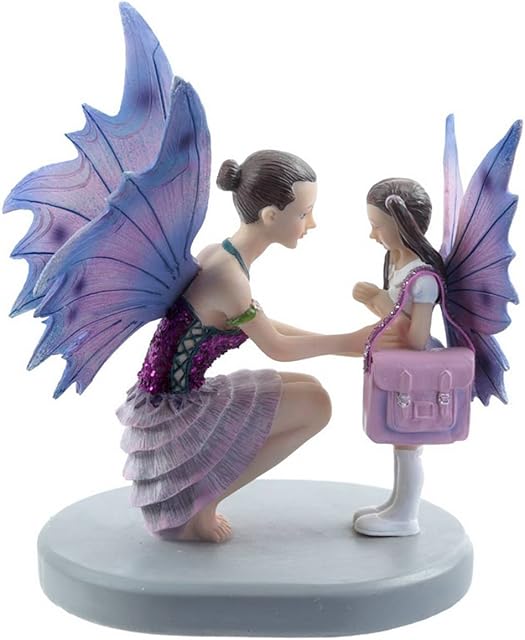 Fate Girl, First Day of School, Natasha Faulkner, artificial resin, Mixed, Height 18cm Width 16cm Depth 11cm